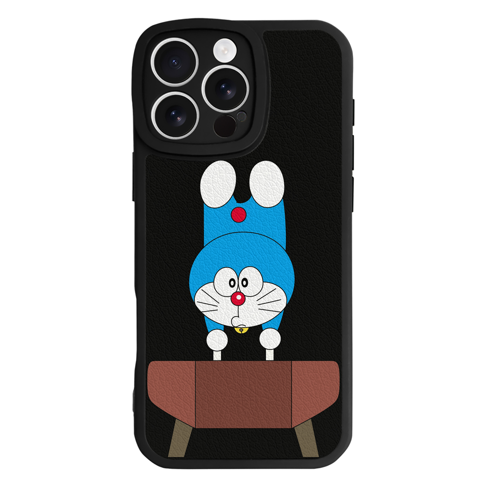 （画像用） ドラえもん Doraemon 【iPhone 16シリーズ対応】シリコンスマホケース（レザー調） 材質：シリコン